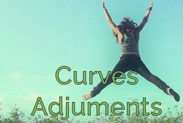 Photoshop tutorial thumbnail featuring the text "Curves Masterclass" over a portrait, showing a "Split Tone" effect created by adjusting the Red, Green, and Blue channels individually.