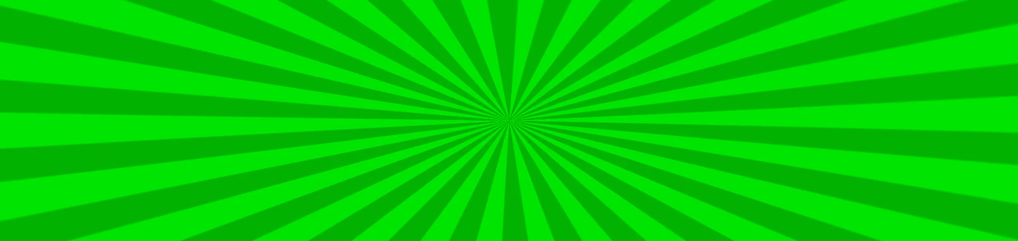 A wide panoramic banner showing the starburst effect that has two shades of vibrant greens